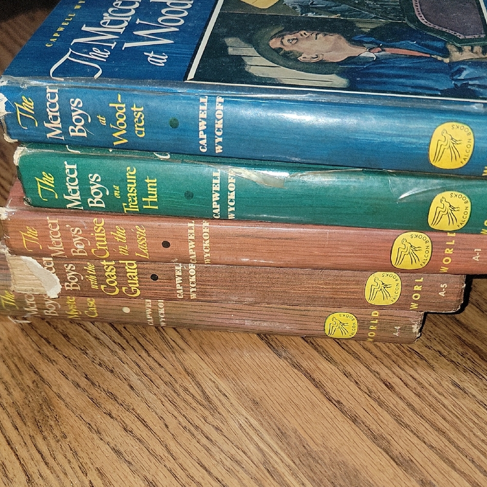 Set Of 5 The Mercer Boys Books Vintage 1940/1950